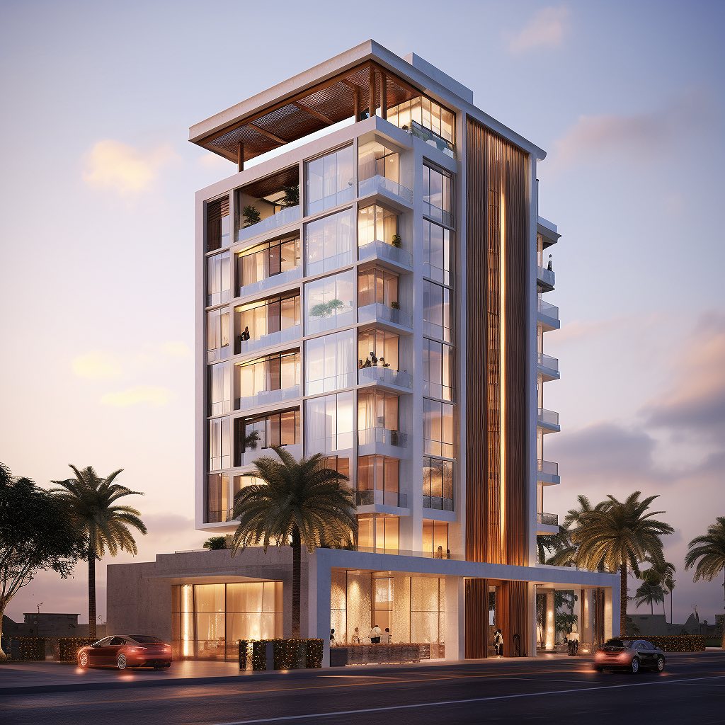 Modern architectural design showing innovative engineering solutions